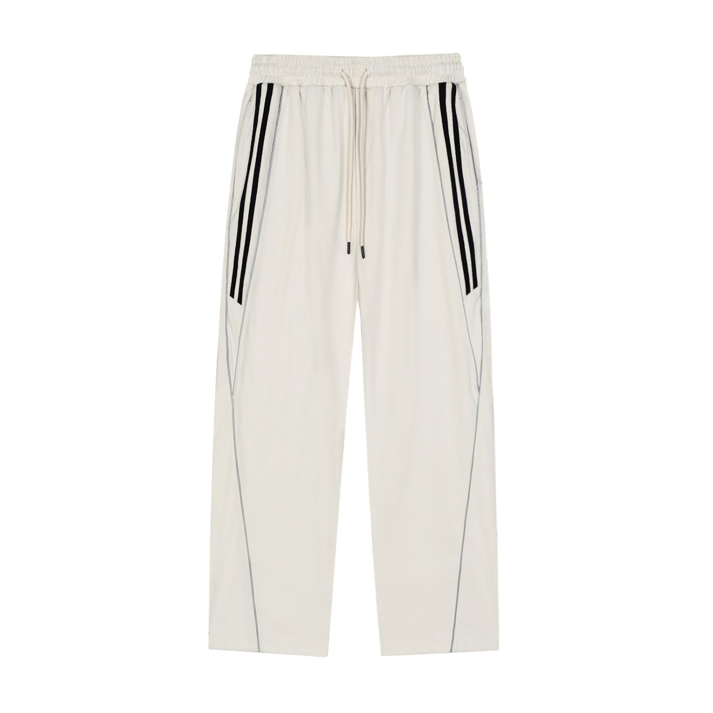 reflection striped straight-leg joggers