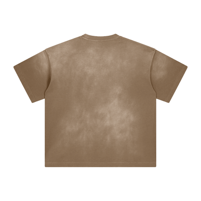 Monkey Washed All-Over Drop Shoulder T-Shirt 250 GSM