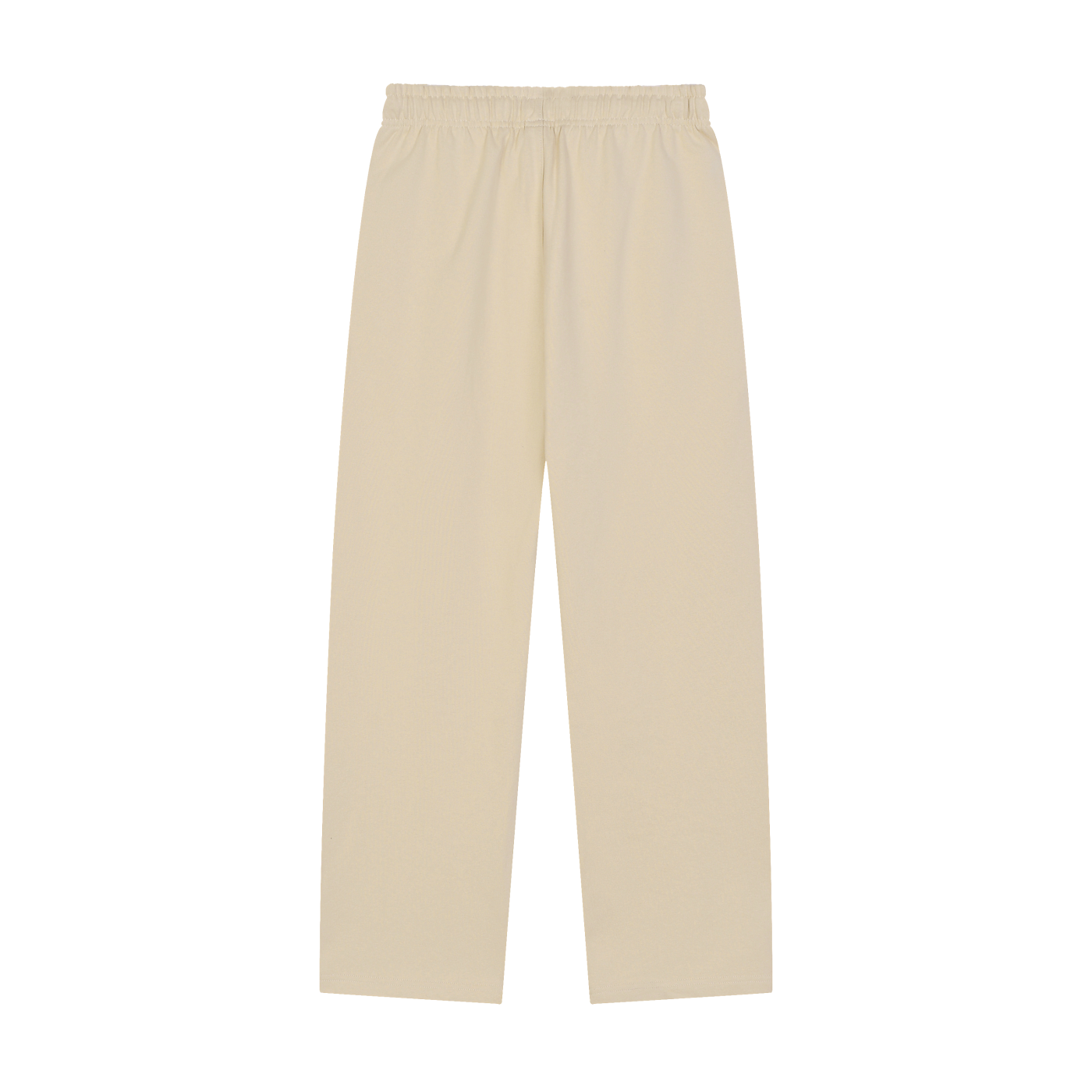 solid colour straight-leg joggers