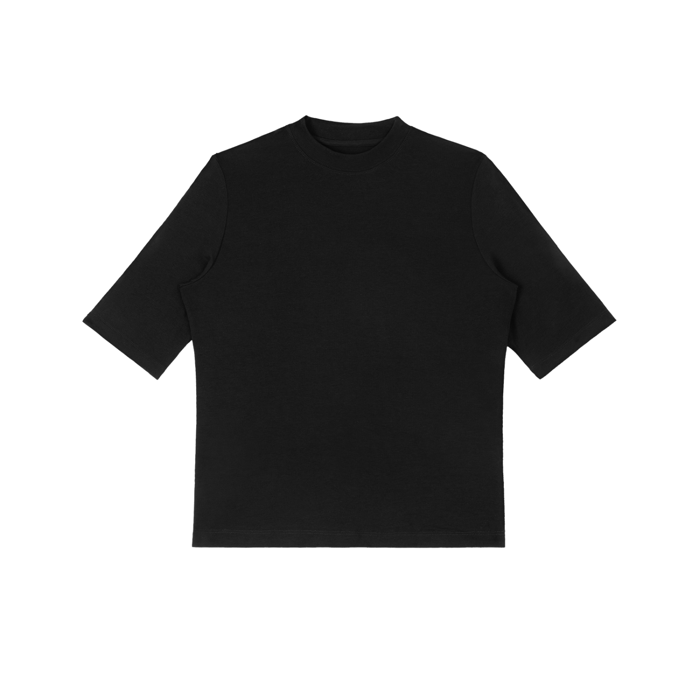 essential mock neck short sleeve t-shirt