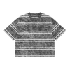 Acid Washed Striped Boxy T-Shirt