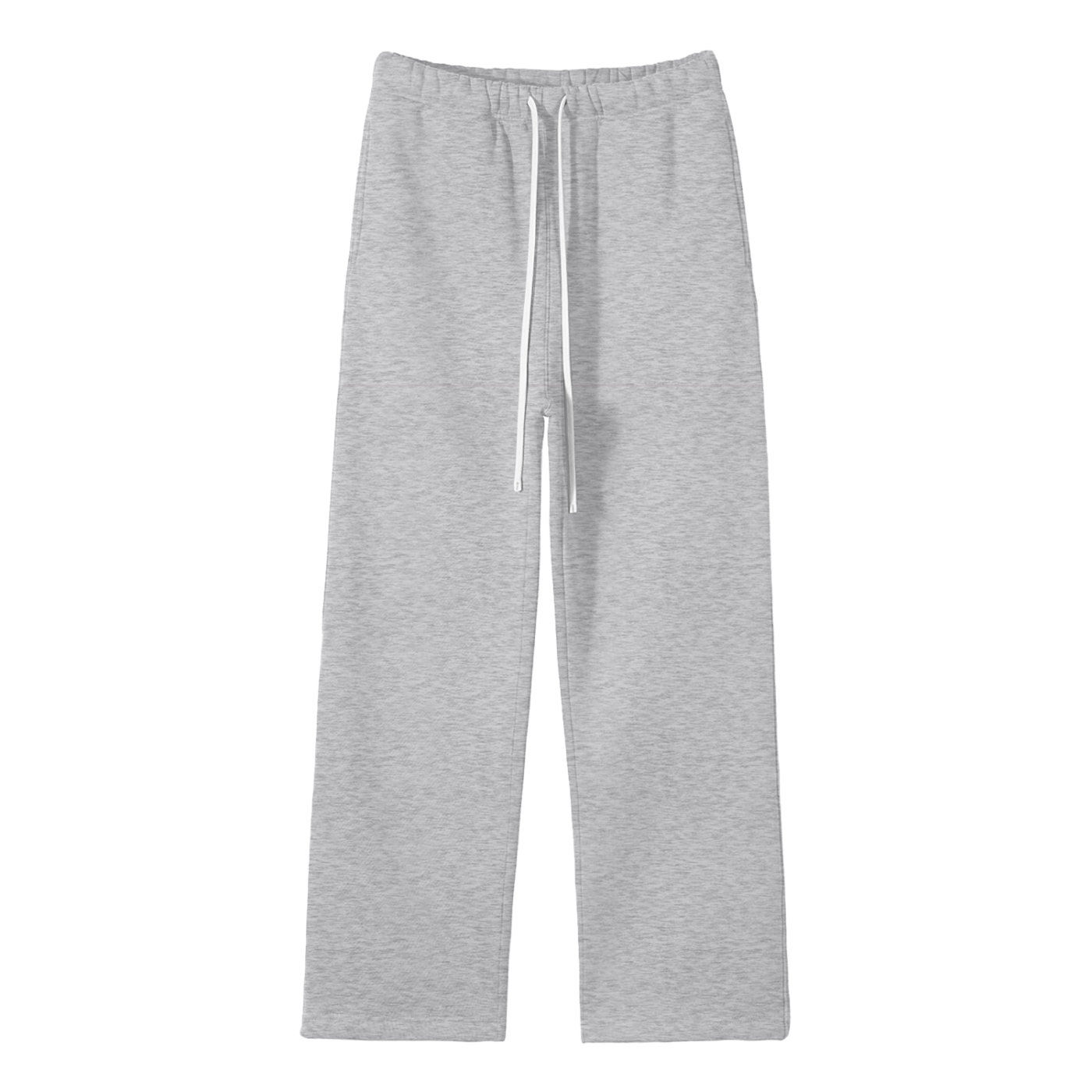 solid colour fleece straight leg joggers