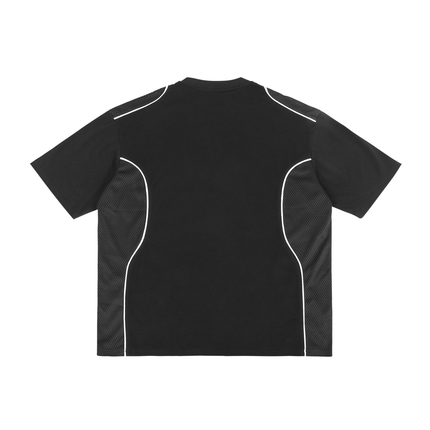contrast piped panel t-shirt