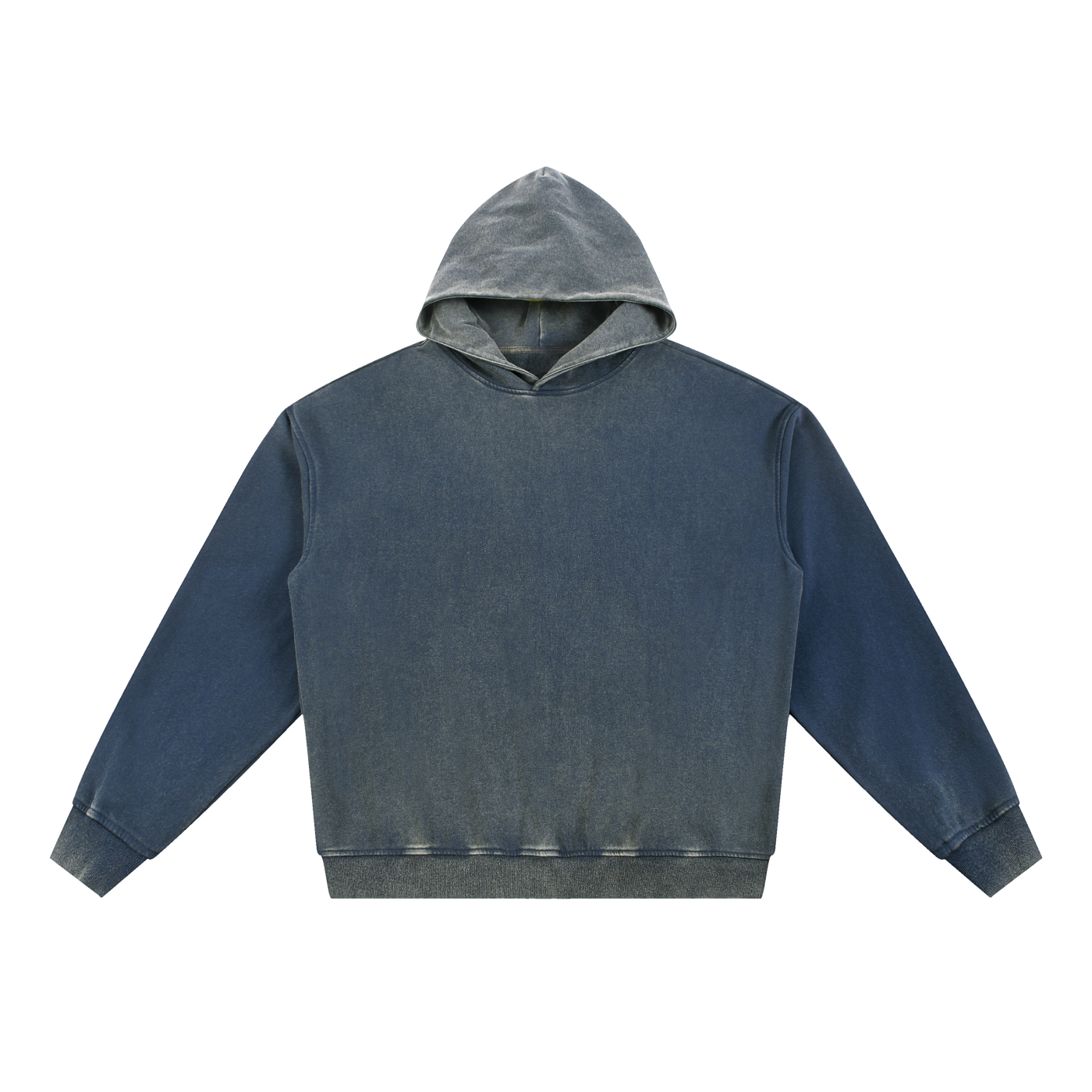 vintage washed gradient fleece hoodie