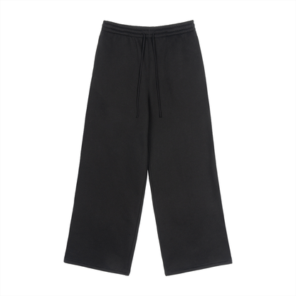 Fleece Drawstring Straight-Leg Joggers
