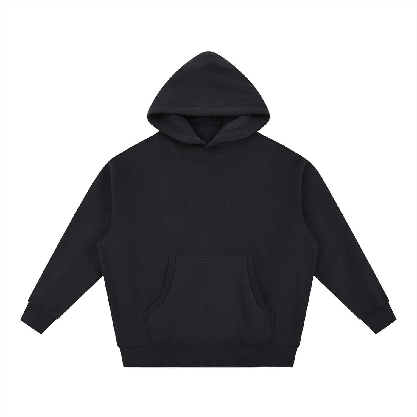 essential oversized boxy fit fleece hoodie