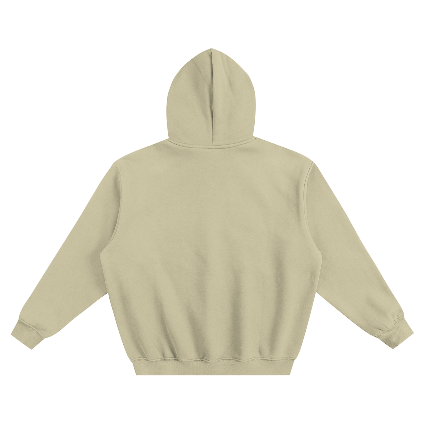 fleeced boxy hoodie