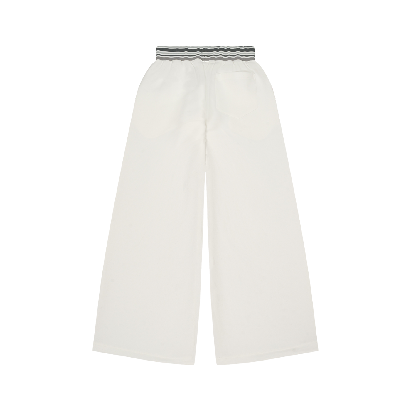 striped waist wide leg joggers