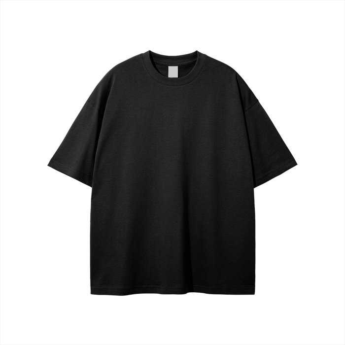 streetwear solid colour loose fit fog t-shirt 230 gsm