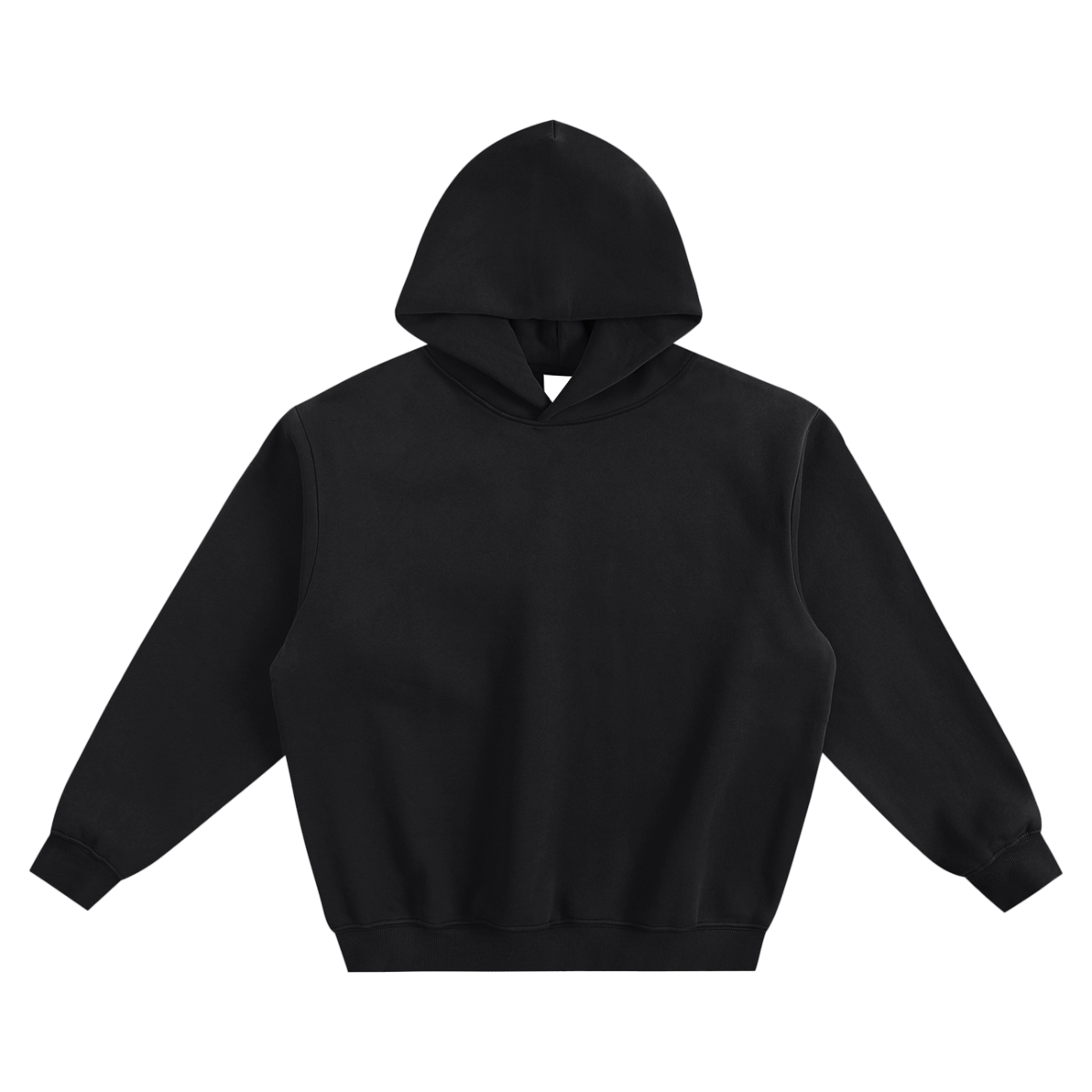 fleeced boxy hoodie