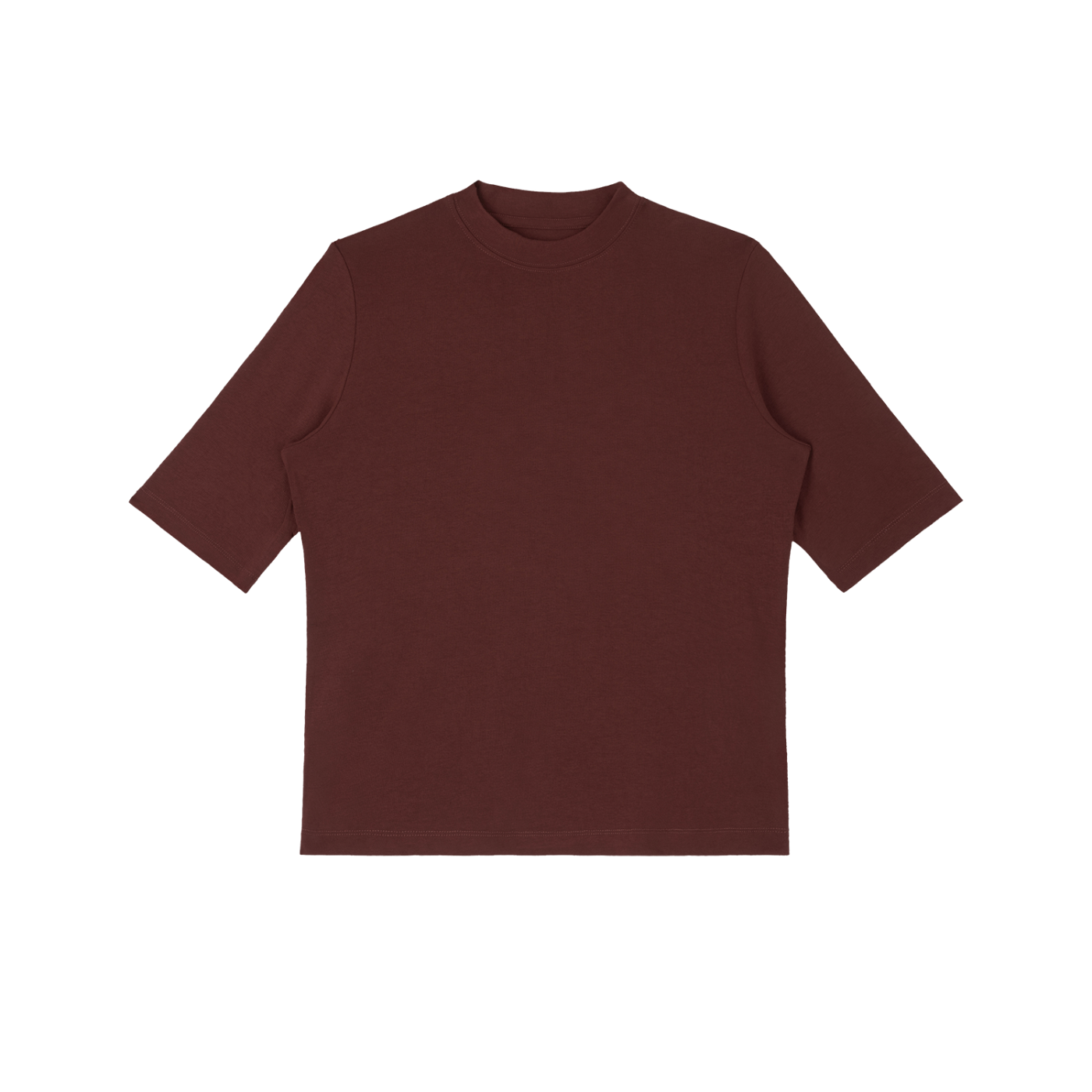 essential mock neck short sleeve t-shirt