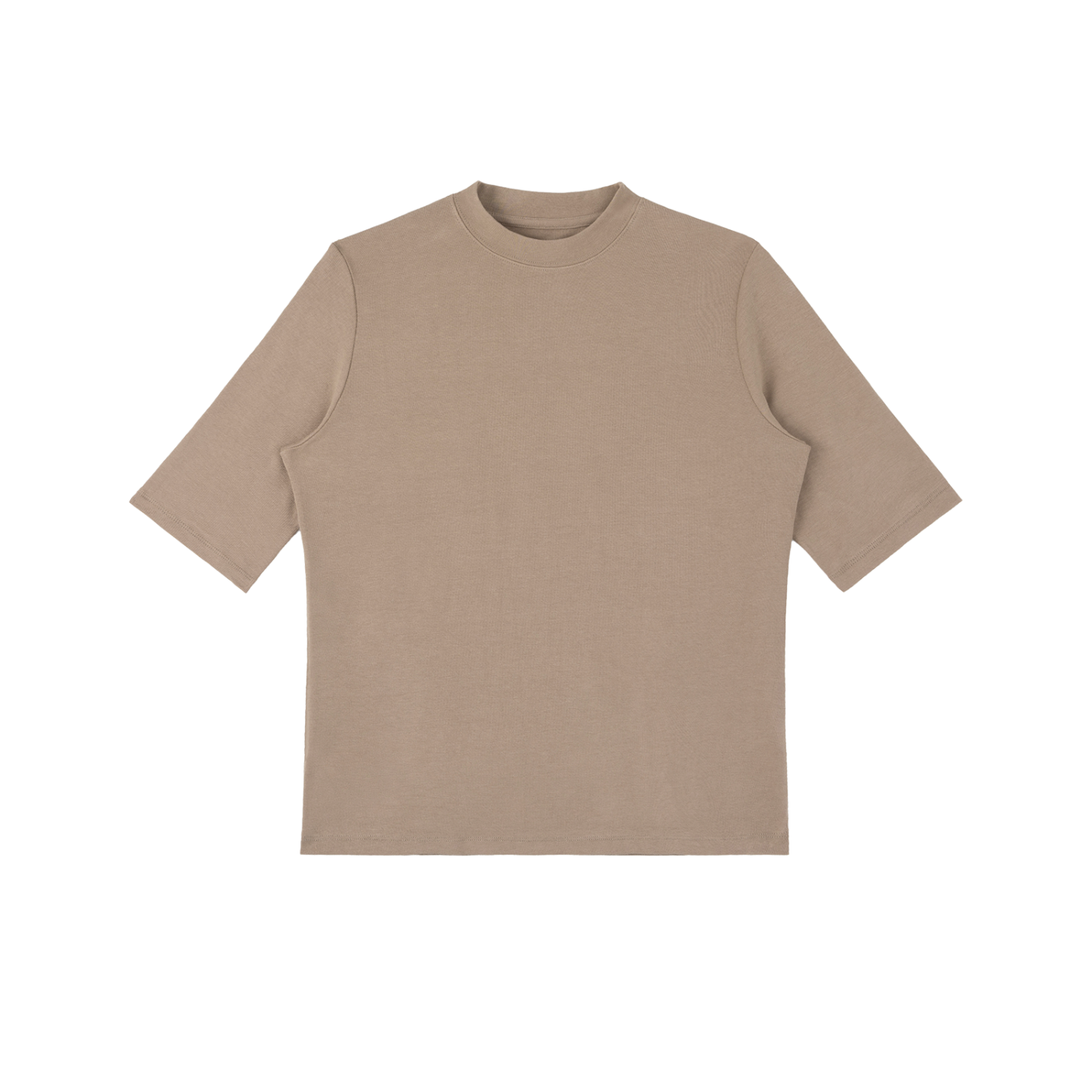 essential mock neck short sleeve t-shirt