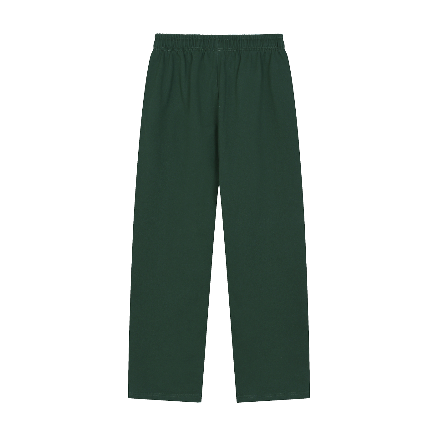 solid colour straight-leg joggers