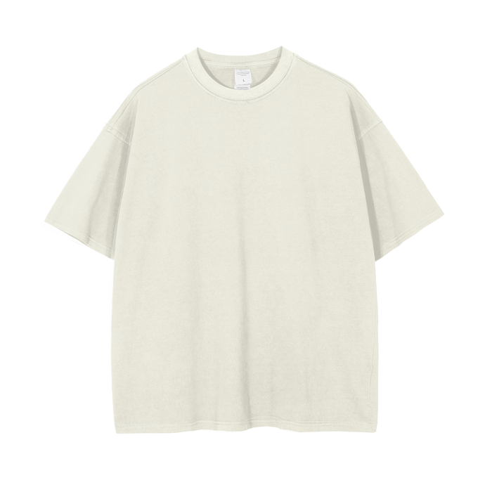 vintage wash drop shoulder t-shirt 250 gsm