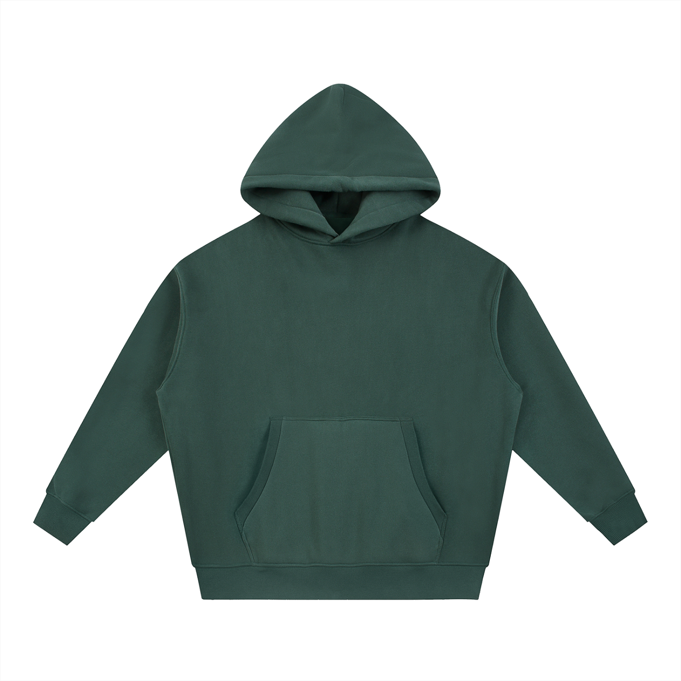 essential oversized boxy fit fleece hoodie