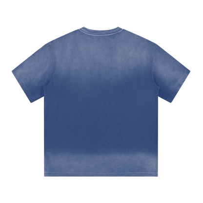 “I” Shape Gradient Washed T-Shirt