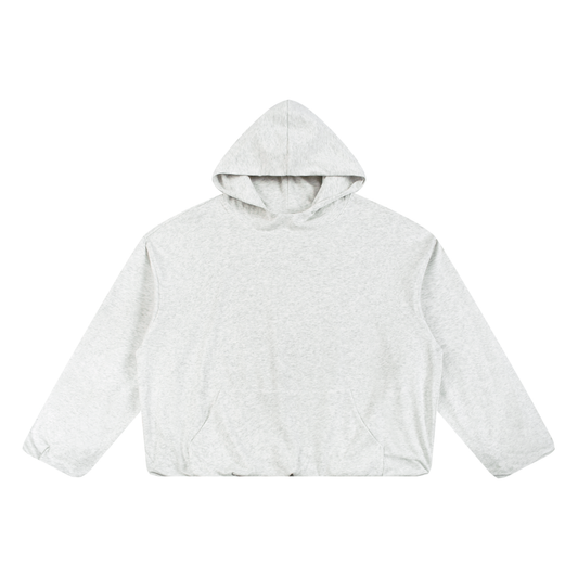 Boxy Gather-Hem Hoodie