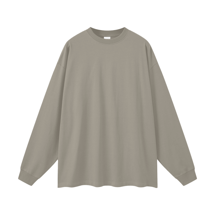 streetwear fog 100% cotton long sleeve tee 305 gsm