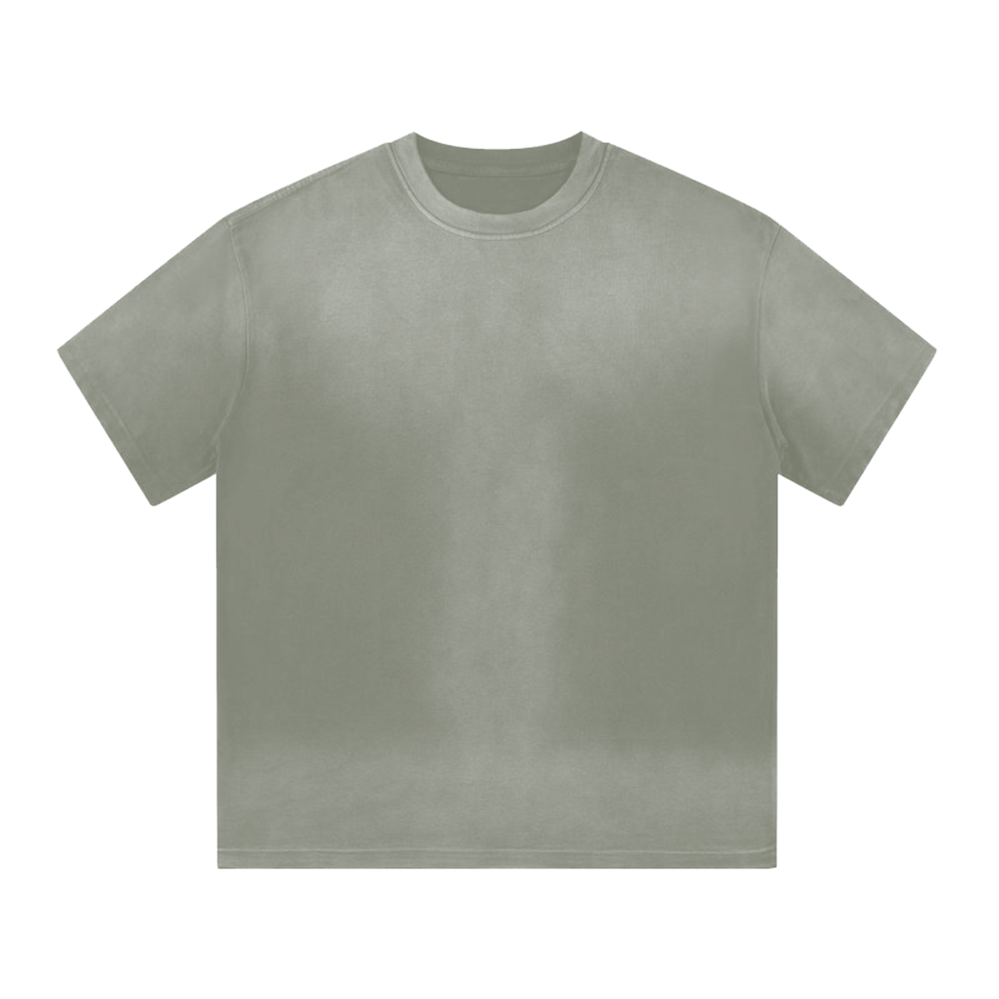 “i” shape gradient washed t-shirt