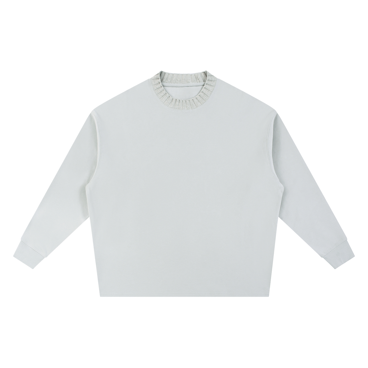knitted round neck oversize sweatshirt