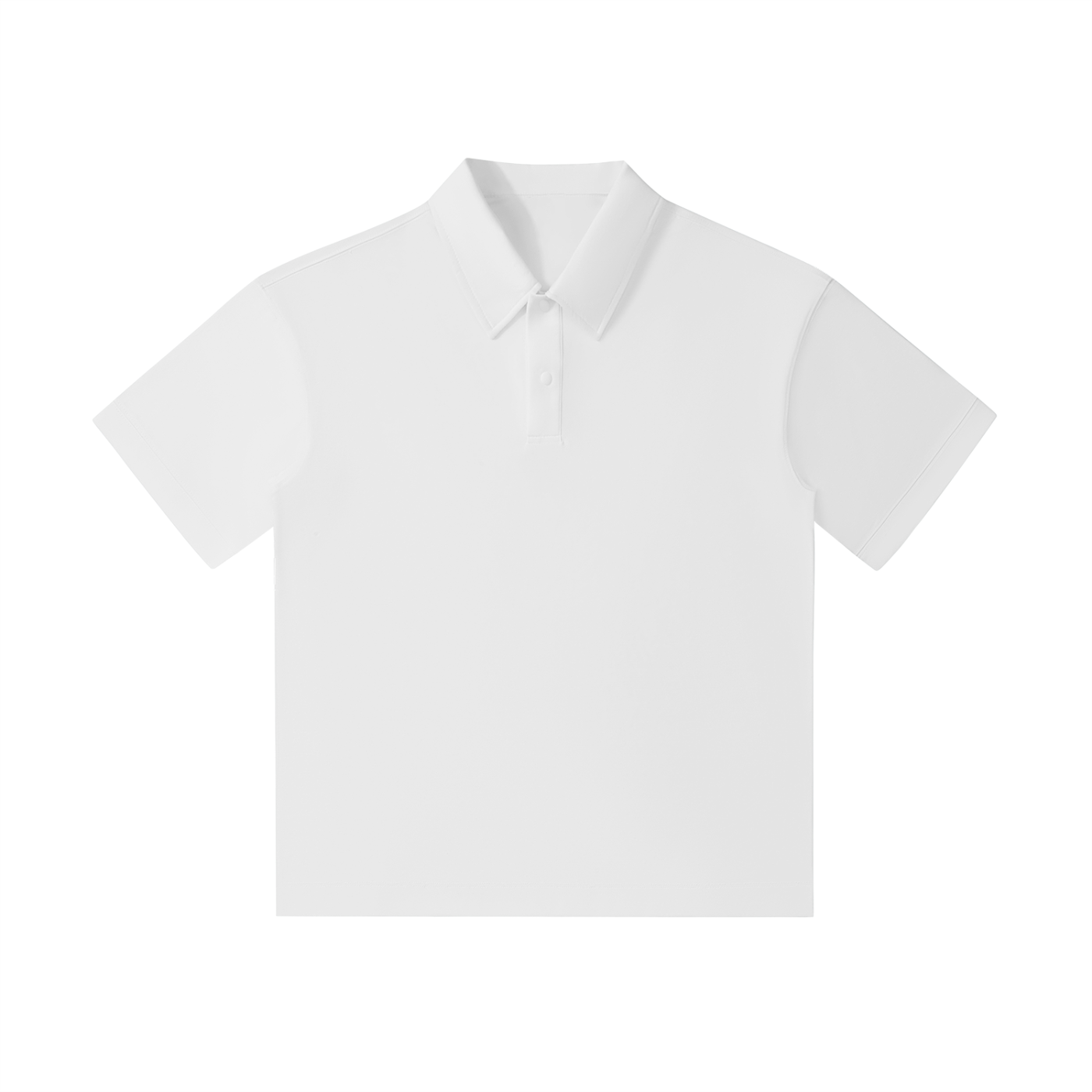 drop shoulder short-sleeve polo