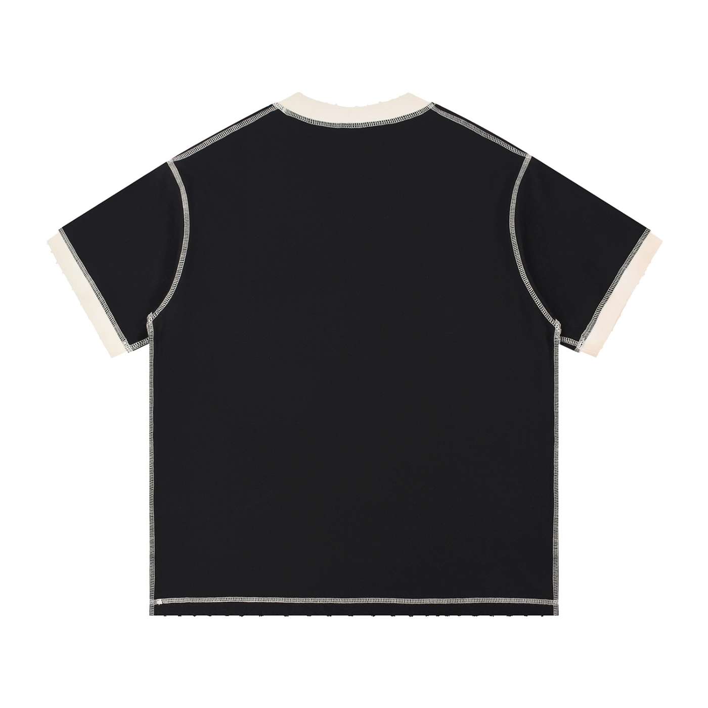 contrast-stitched cotton t-shirt