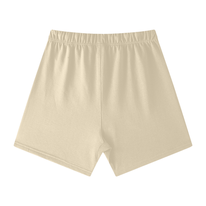 Earth Tone Loose Fit Cotton Shorts