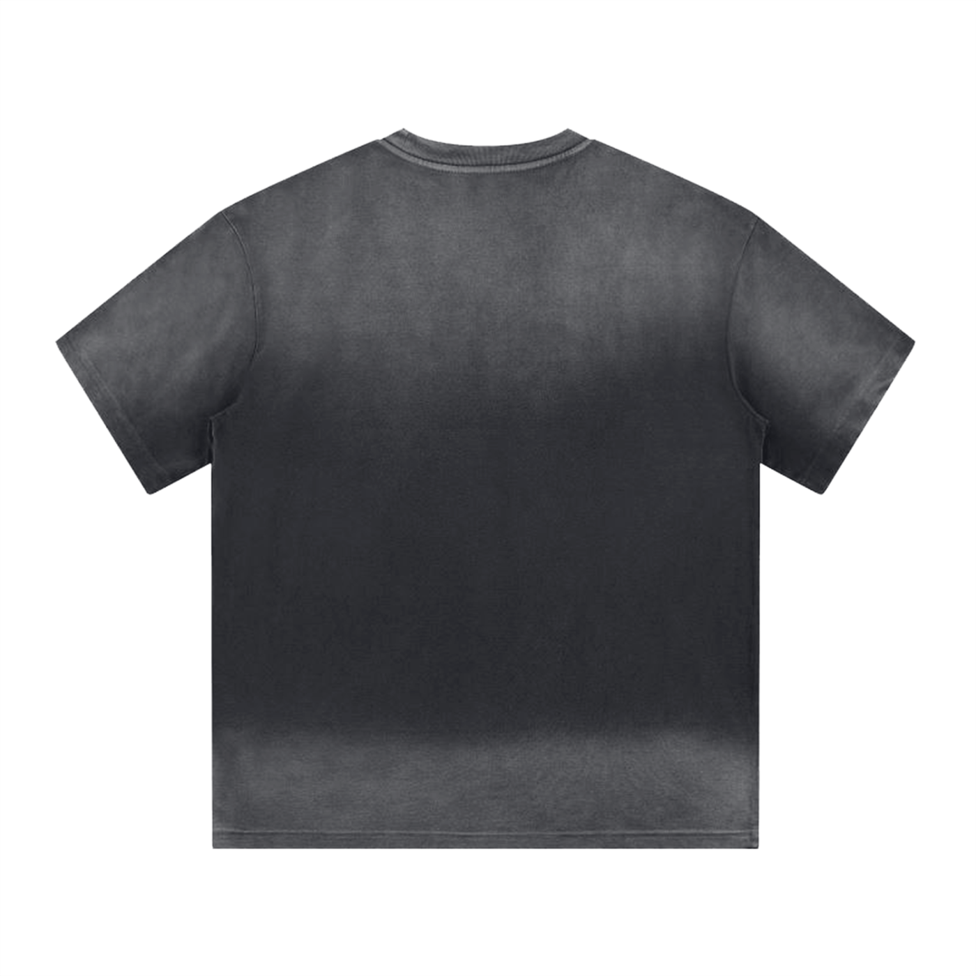“i” shape gradient washed t-shirt