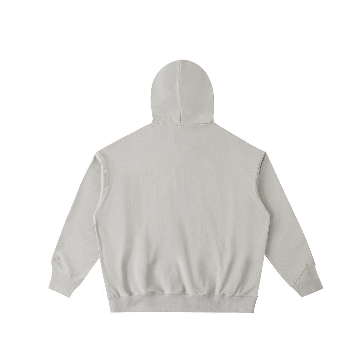big hood half-zip fleece hoodie