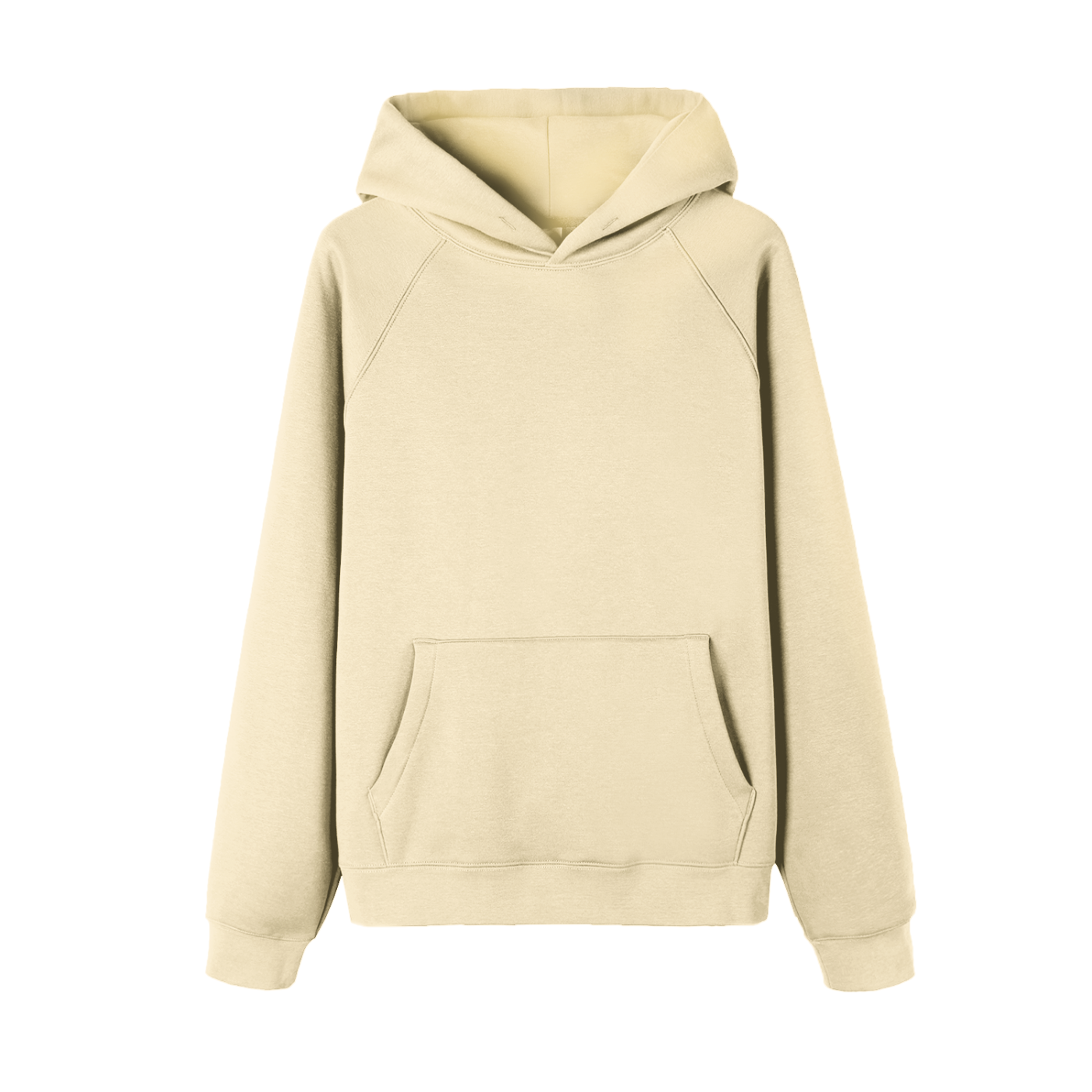 essential raglan sleeve fleece hoodie