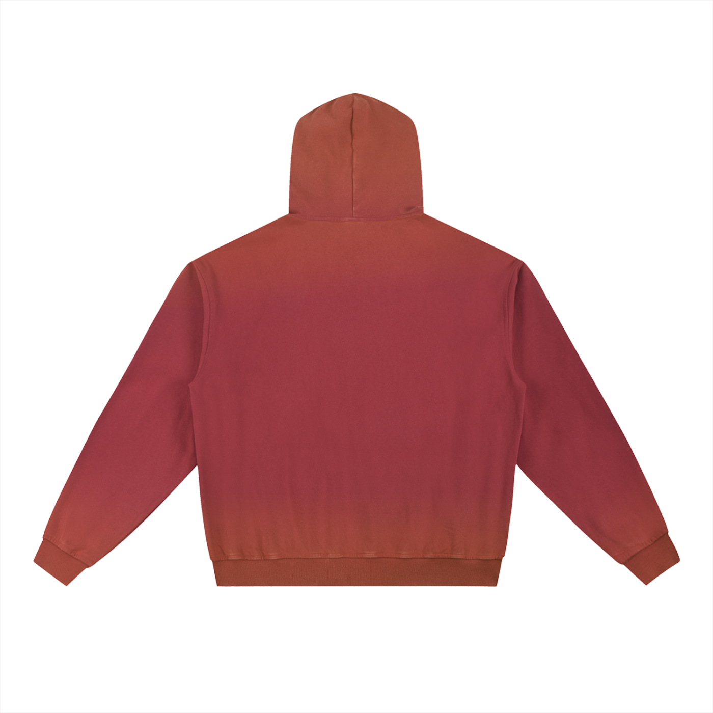 vintage washed gradient fleece hoodie