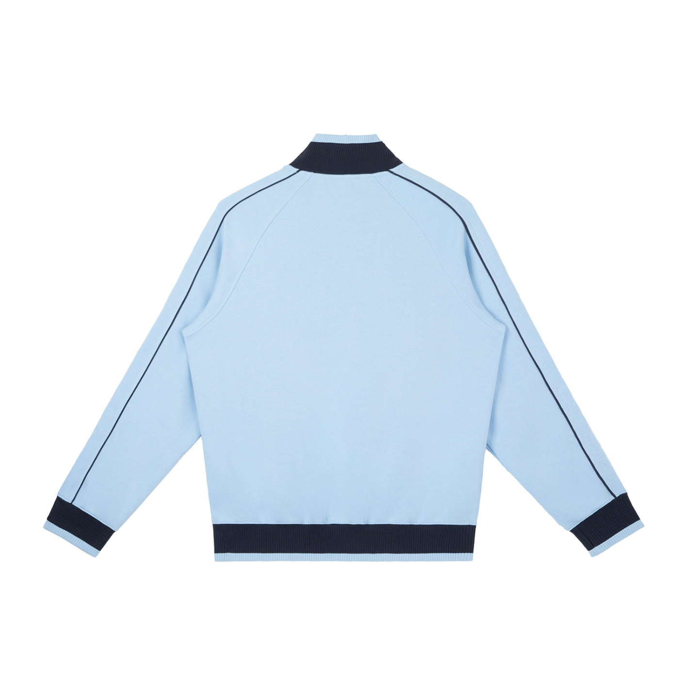colour block raglan sleeve zip track jacket