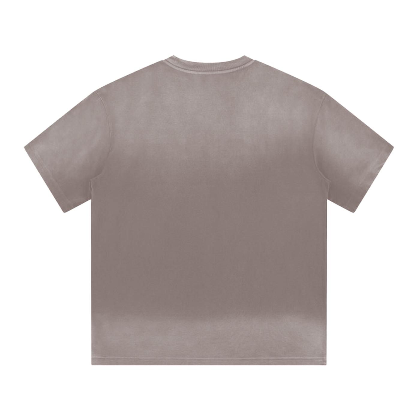 “i” shape gradient washed t-shirt