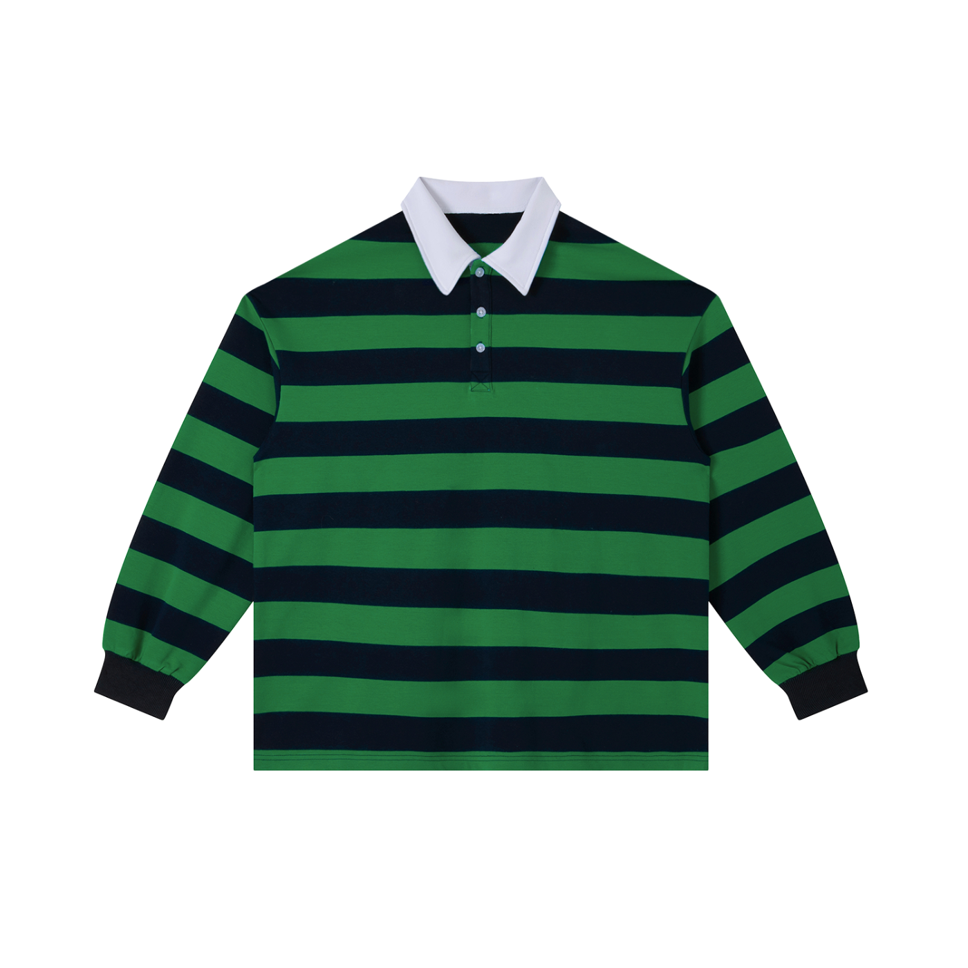 colour block stripe polo shirt