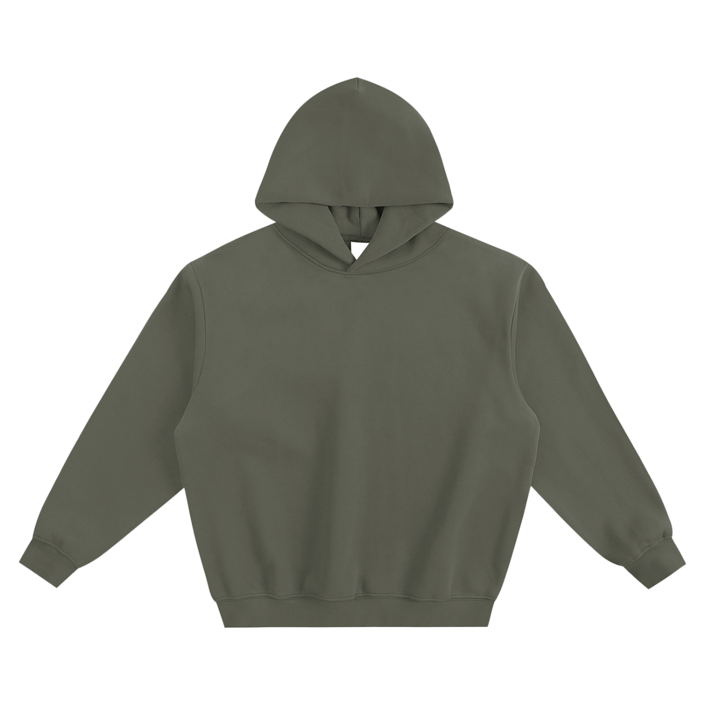 fleeced boxy hoodie
