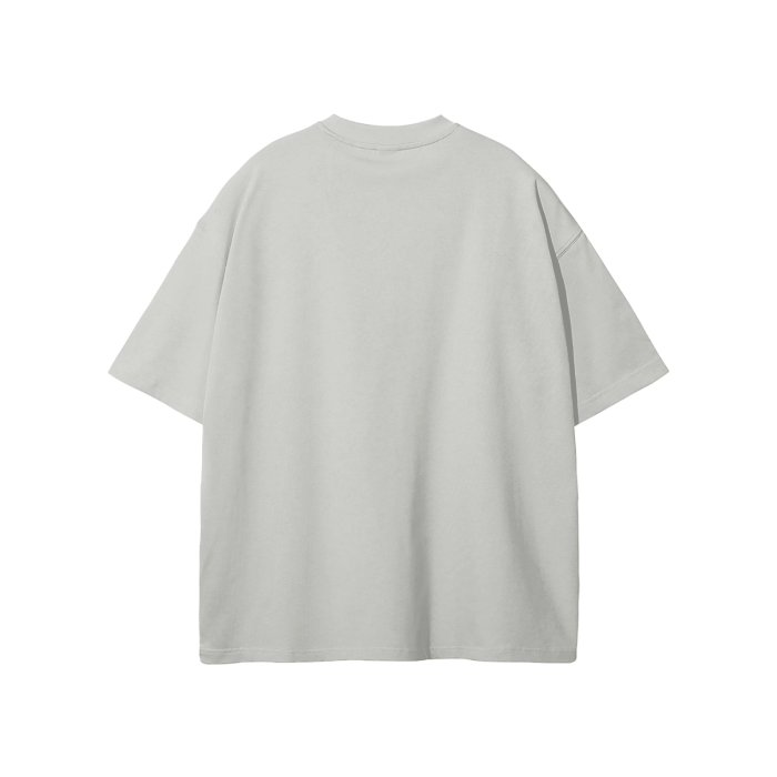 streetwear earth tone heavyweight loose fit fog t-shirt 275 gsm