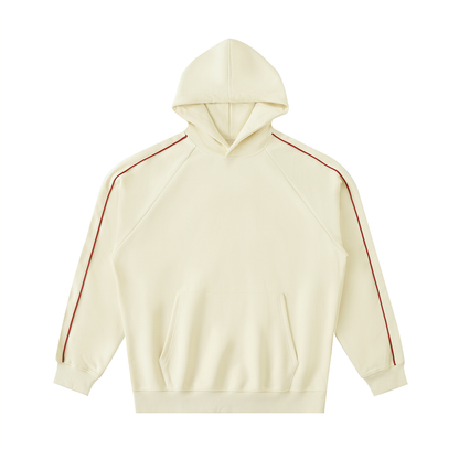 Contrast Piping Raglan Hoodie