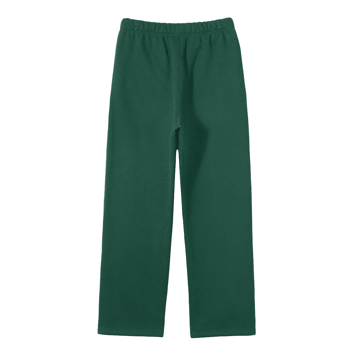 solid colour fleece straight leg joggers