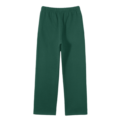 Solid Colour Fleece Straight Leg Joggers