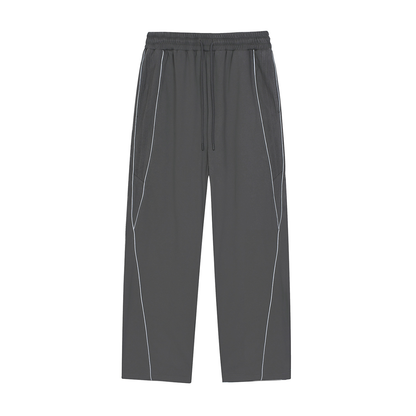 Reflection Striped Straight-Leg Joggers
