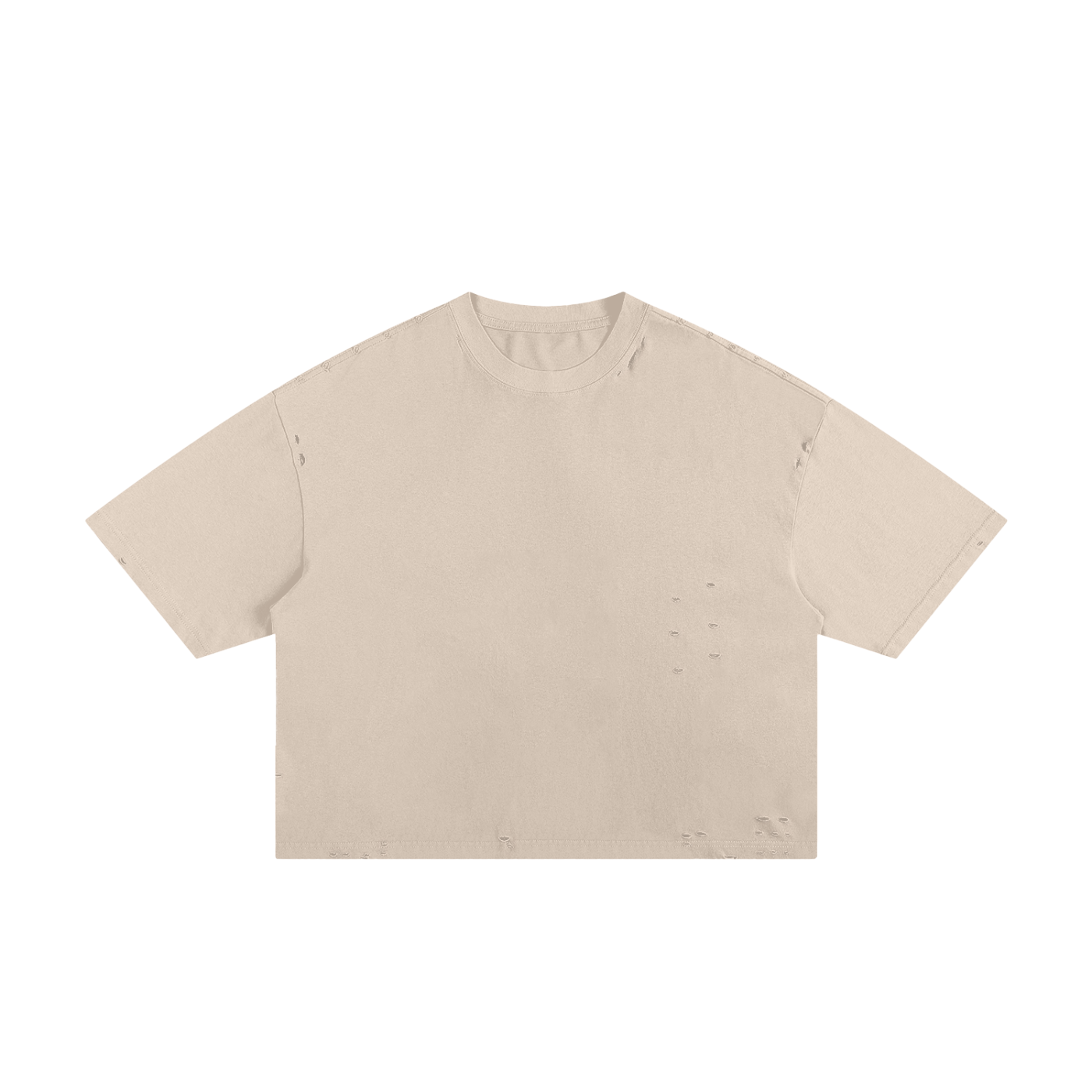 classic frayed boxy tee