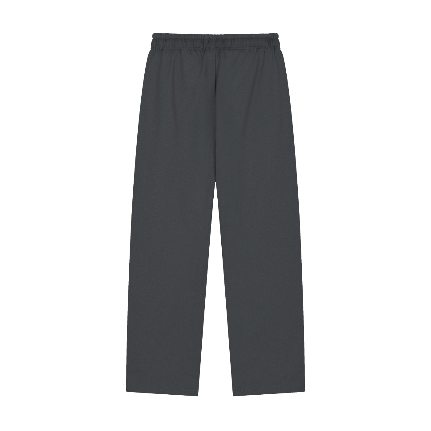 solid colour straight-leg joggers