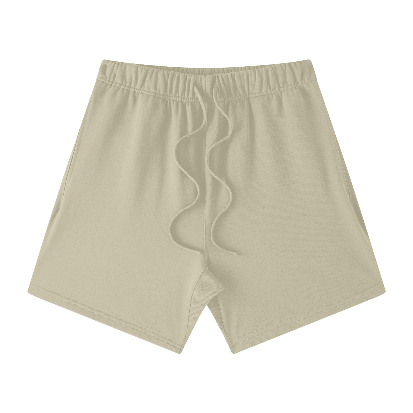 earth tone loose fit cotton shorts
