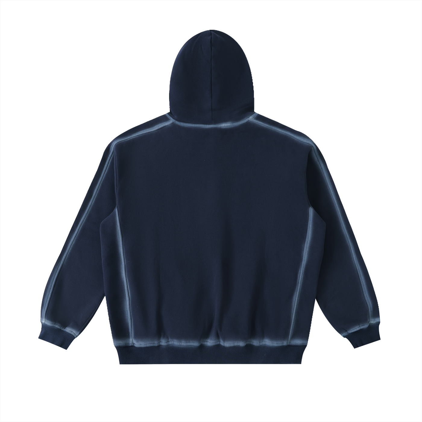sunfaded edge fleece hoodie