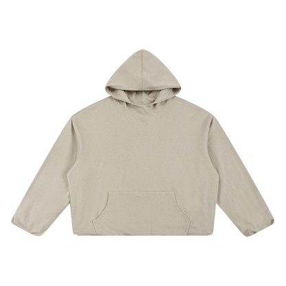 Boxy Gather-Hem Hoodie