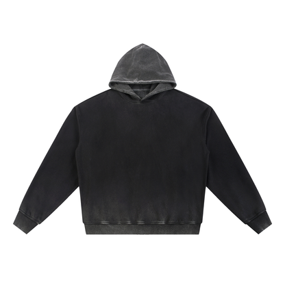 Vintage Washed Gradient Fleece Hoodie