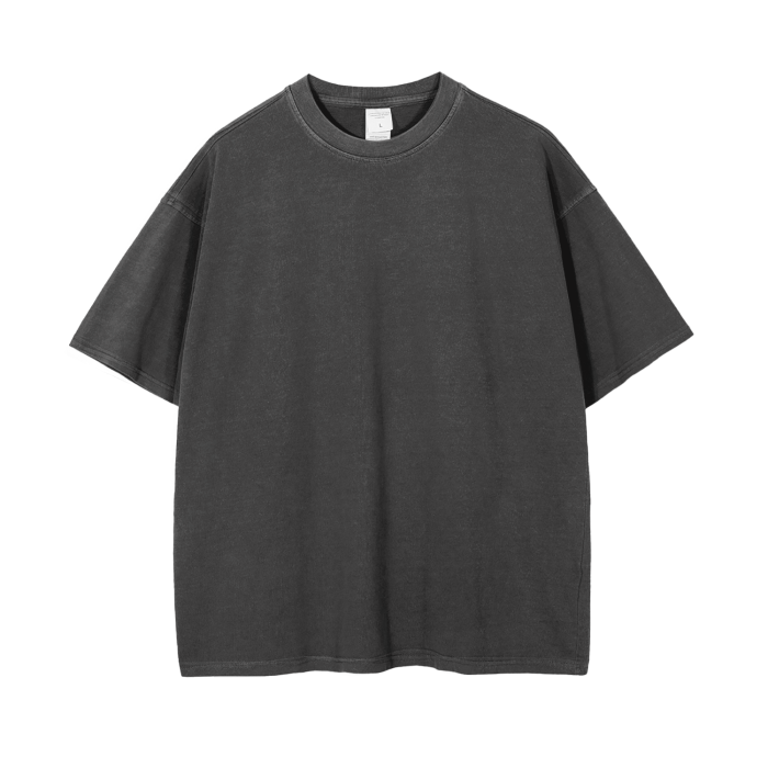 vintage wash drop shoulder t-shirt 250 gsm