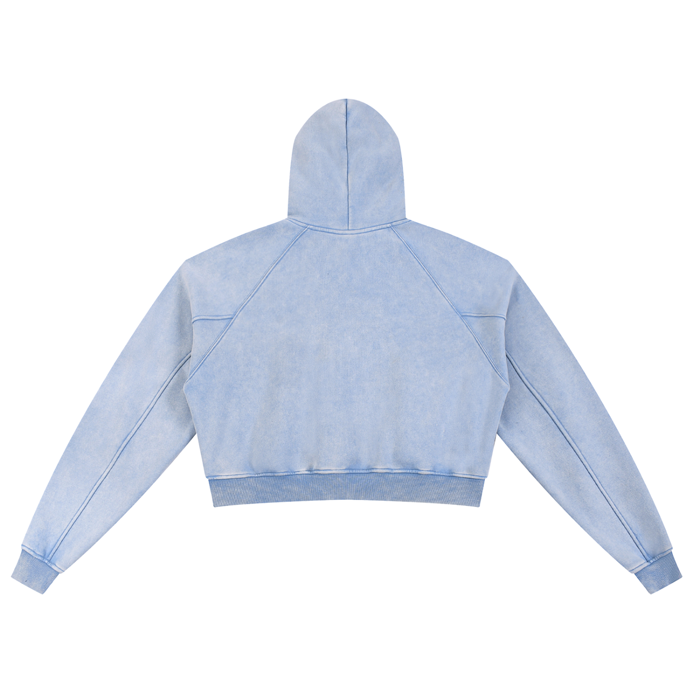 acid washed cropped hoodie