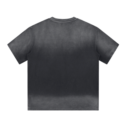 “I” Shaped Monkey Washed Drop Shoulder T-Shirt 300 GSM