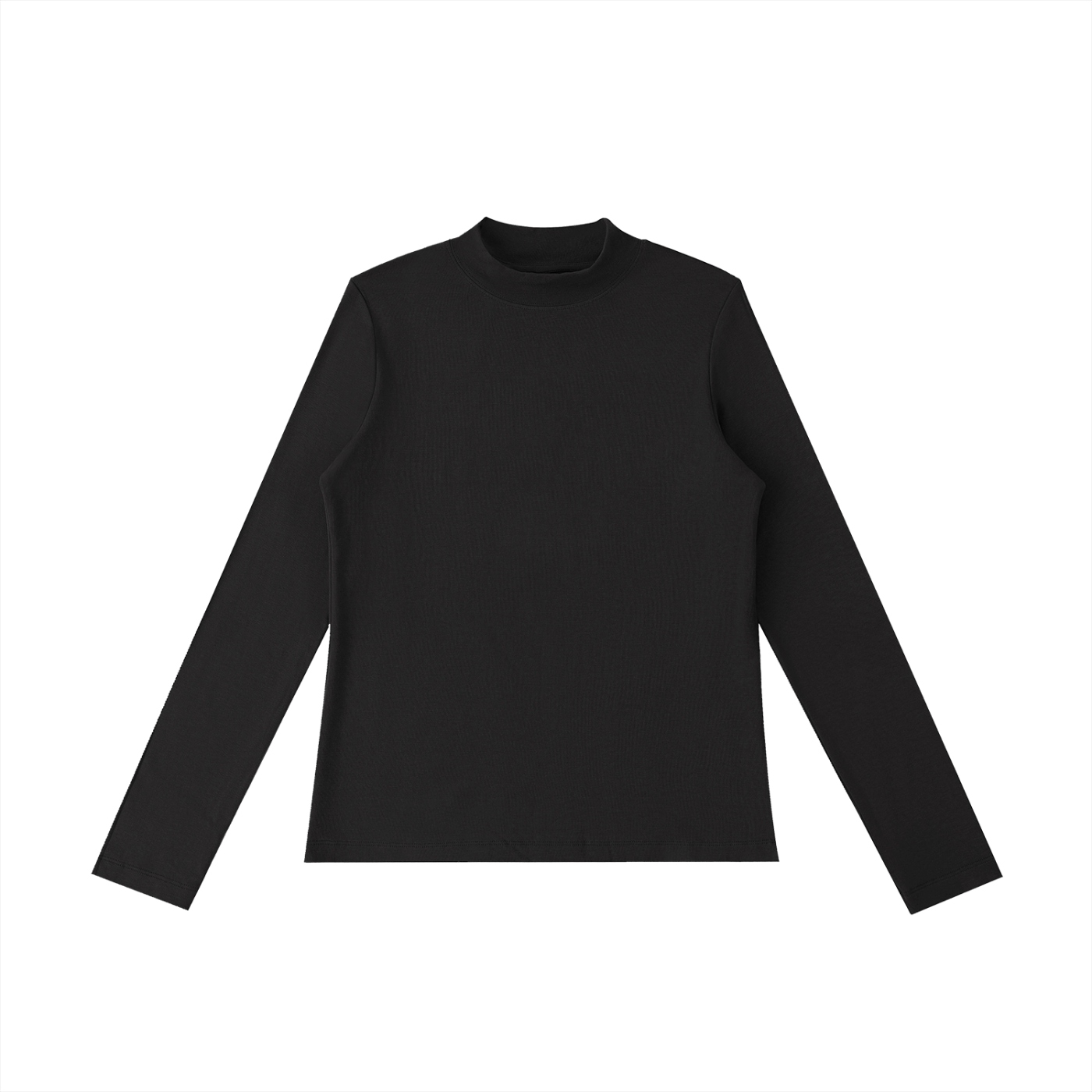 essential mock neck long sleeve t-shirt